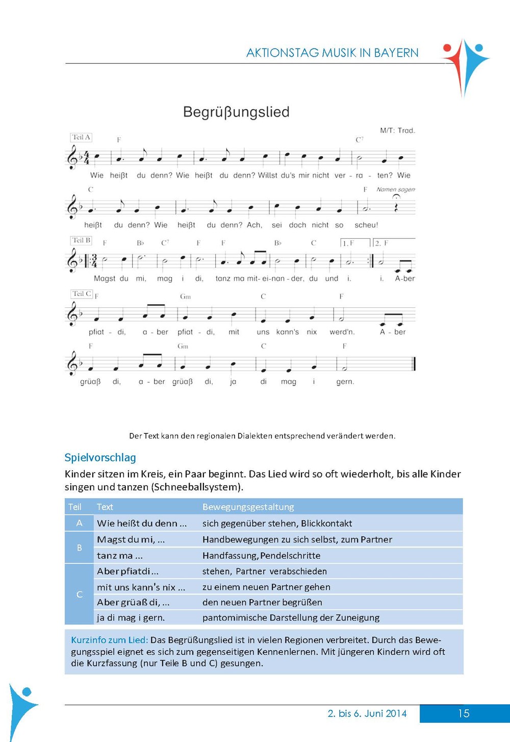  lied materialien m t traditionell begrüßungslied lied und materialien Motiv 